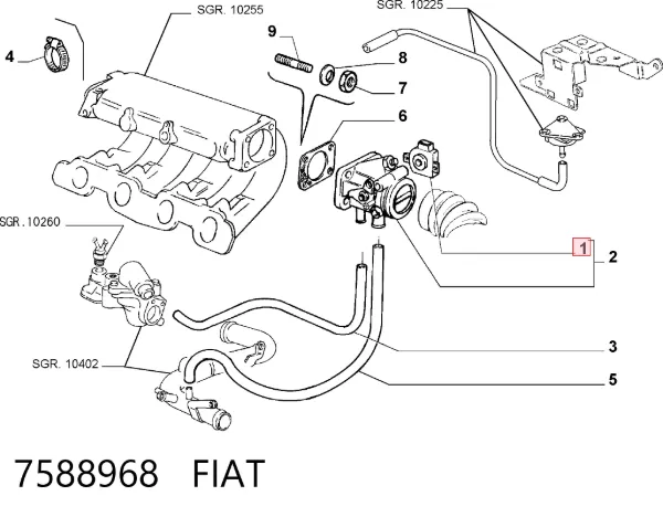 Sensor TPS Lancia Delta I