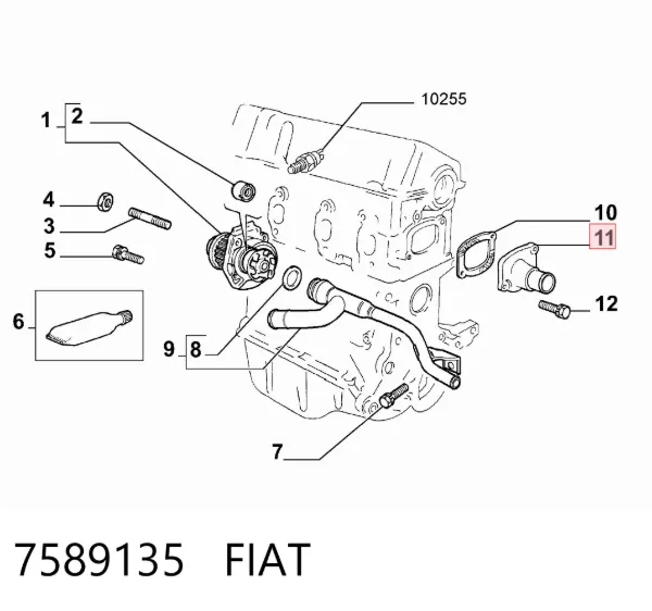 Termostato 7589135 Fiat/Alfa/Lancia
