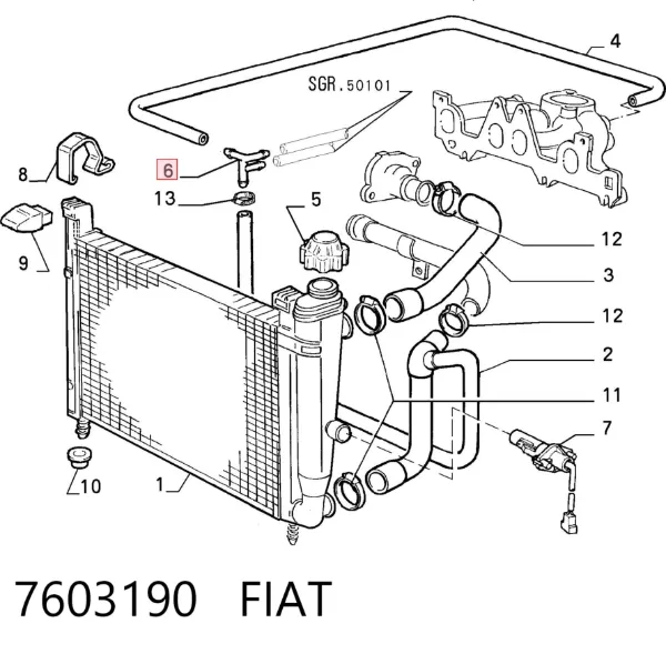  7603190 Fiat/Alfa/Lancia