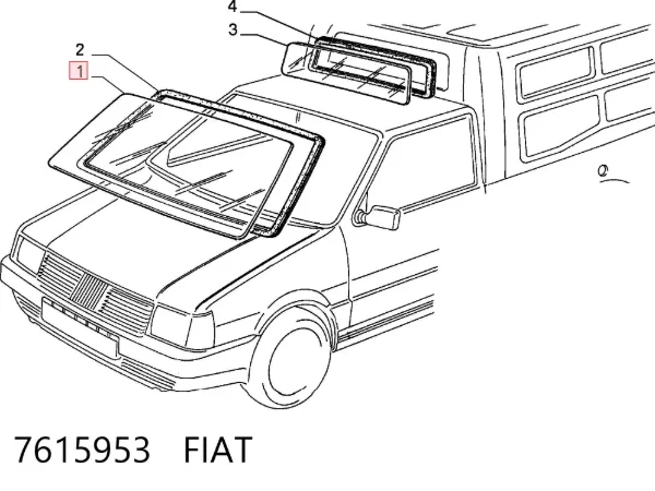 Parabrisas 7615953 Fiat/Alfa/Lancia