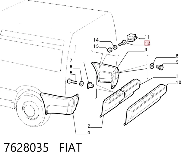  7628035 Fiat/Alfa/Lancia