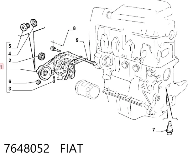 Bomba De Aceite 7648052 Fiat/Alfa/Lancia