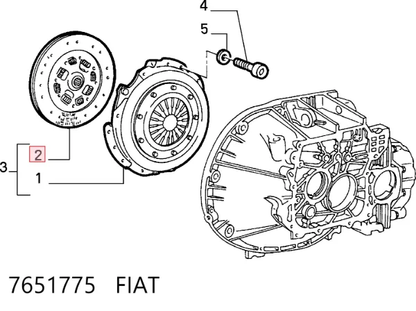 Disco de embrague 7651775 Fiat/Alfa/Lancia