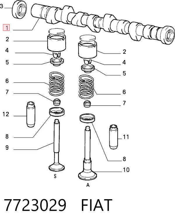 Árboles de levas Fiat Punto I