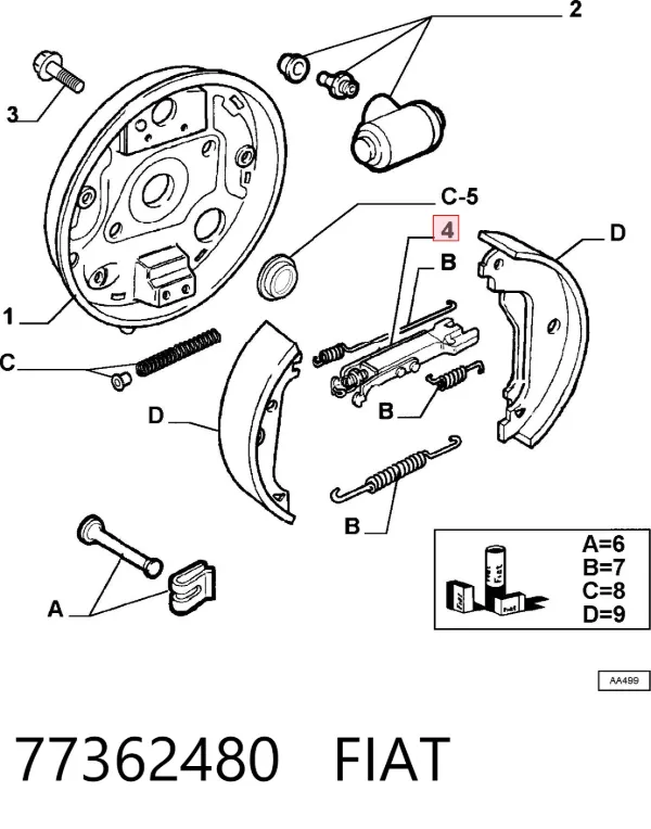  77362480 Fiat/Alfa/Lancia