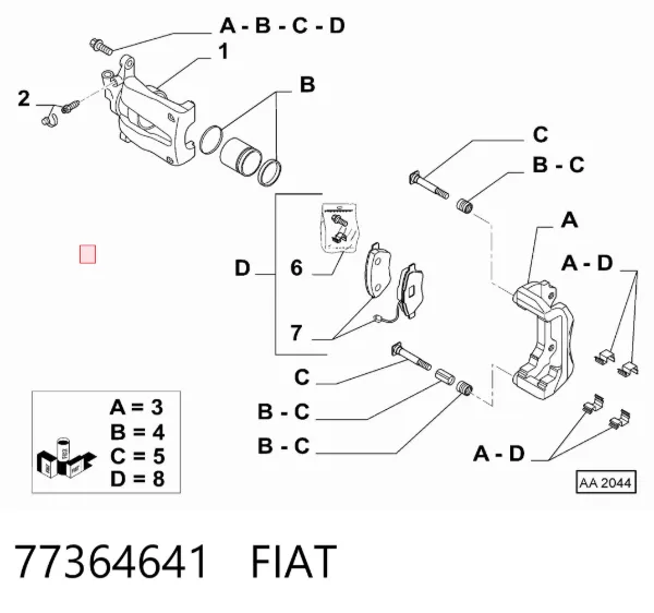  77364641 Fiat/Alfa/Lancia