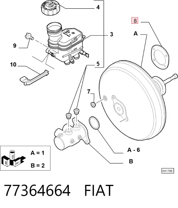 77364664 Fiat/Alfa/Lancia