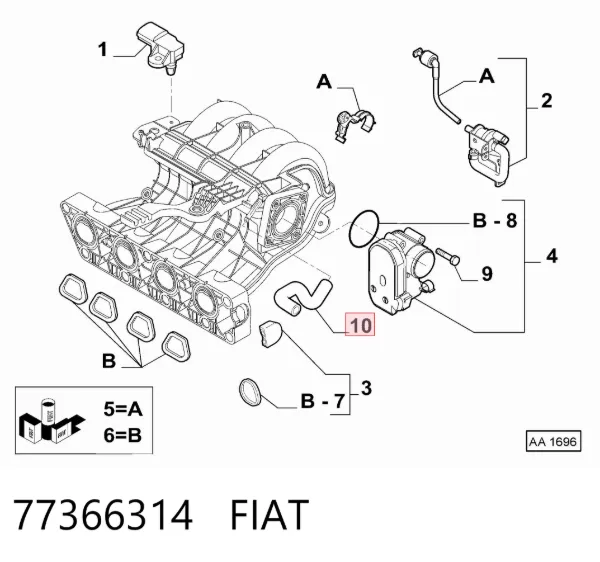  77366314 Fiat/Alfa/Lancia