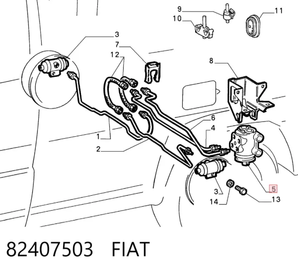 Regulador de la fuerza de frenado 98420511 Iveco