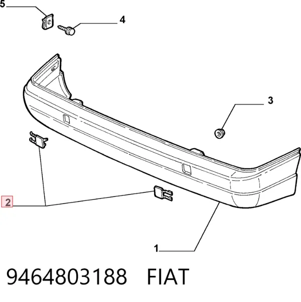 Parachoques trasero Fiat Scudo COMBINATO