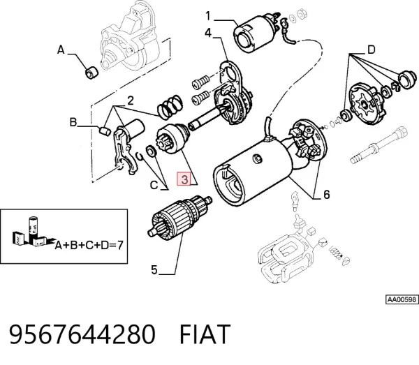 Bendix 9567644280 Fiat/Alfa/Lancia