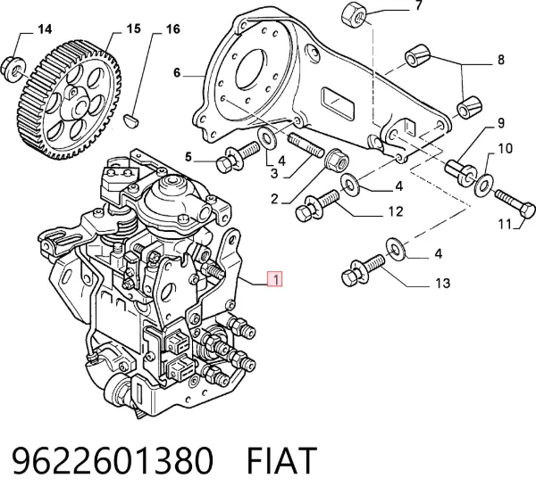 Bomba inyectora 9622601380 Fiat/Alfa/Lancia