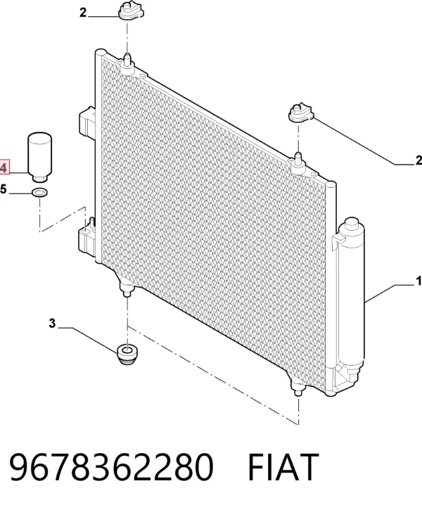 Sensor de presion de aire acondicionado 9678362280 Fiat/Alfa/Lancia