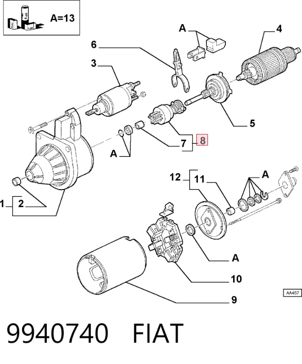 Bendix 9940740 Fiat/Alfa/Lancia