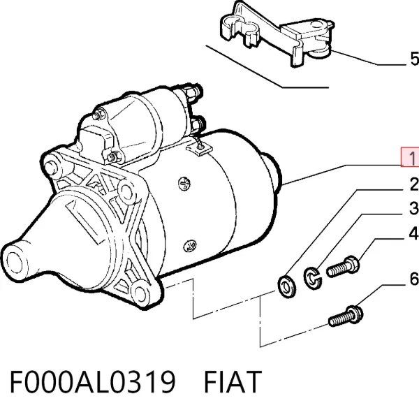 Motor de arranque F000AL0319 Fiat/Alfa/Lancia