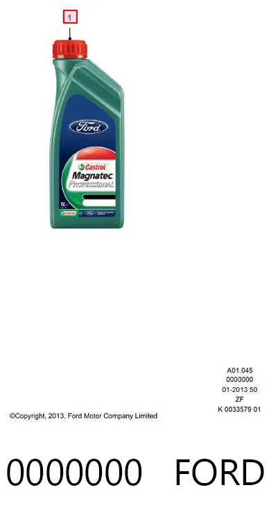 Aceite de motor 0000000 Ford