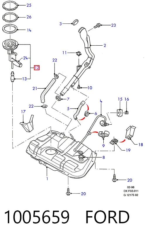 Aforador Ford Fiesta Mk4