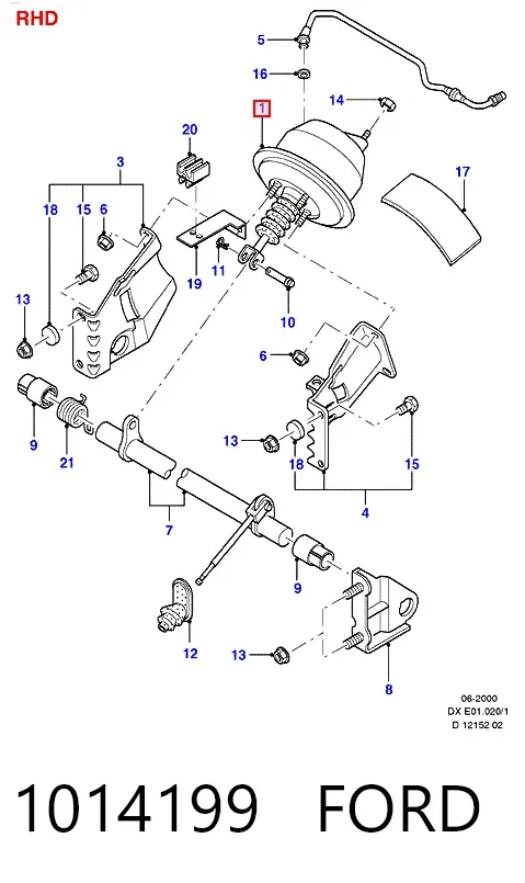 Servofreno 1014199 Ford