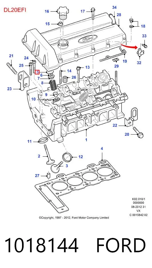 Taqués hidráulicos 1018144 Ford