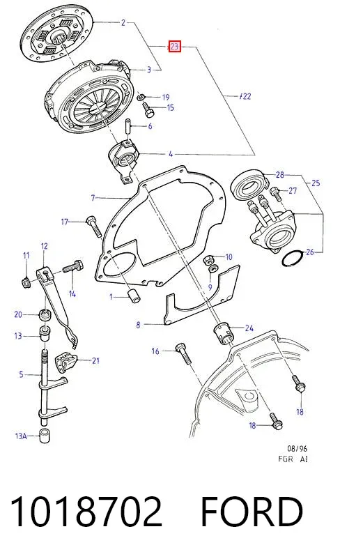Embrague 1018702 Ford