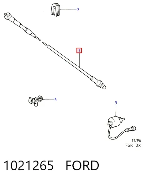 Cable velocímetro 1021265 Ford