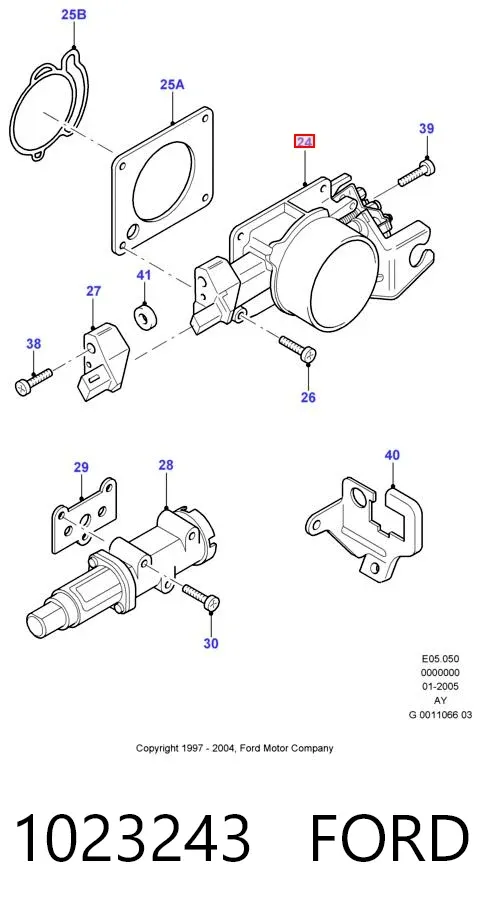 Cuerpo de mariposa 1023243 Ford