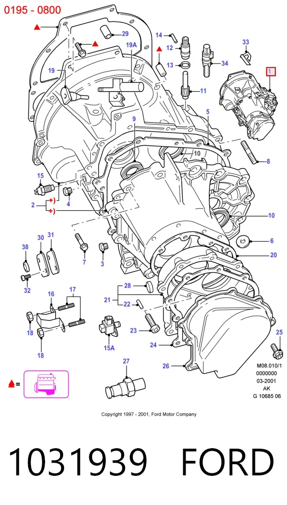 Caja de cambios Ford Escort VII