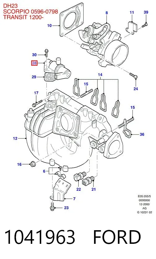 Válvula IAC 1041963 Ford