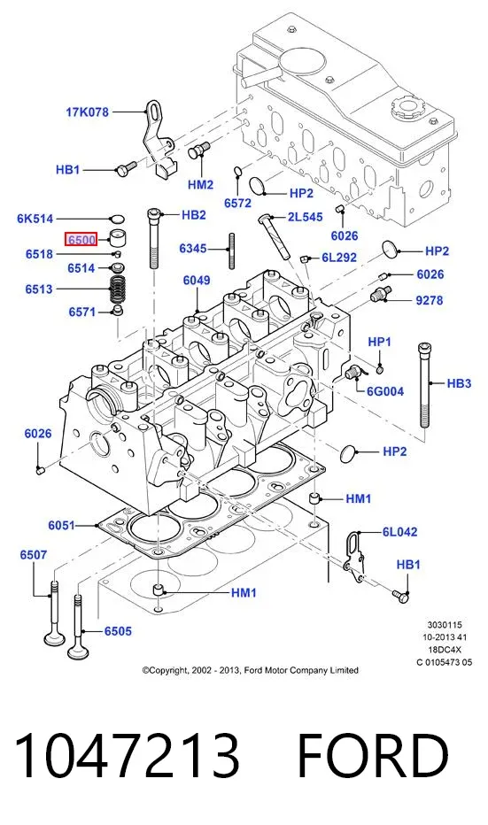 Taqués hidráulicos 1047213 Ford