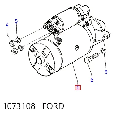 Motor de arranque 1073108 Ford