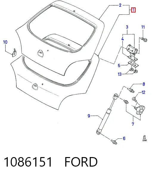 Puerta trasera Ford Fiesta Mk4