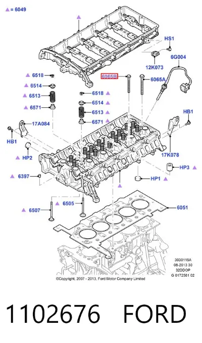 Tornillo de culata FORD 1102676