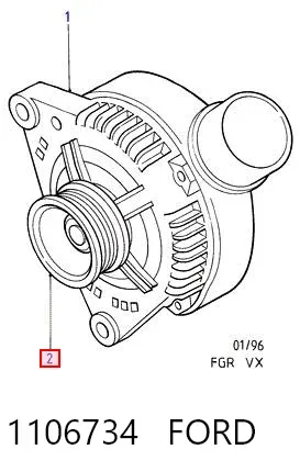 Polea alternador 1106734 Ford