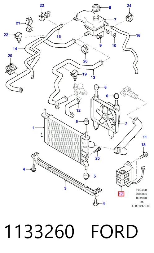 Resistencia del motor del ventilador del aire acondicionado 1133260 Ford