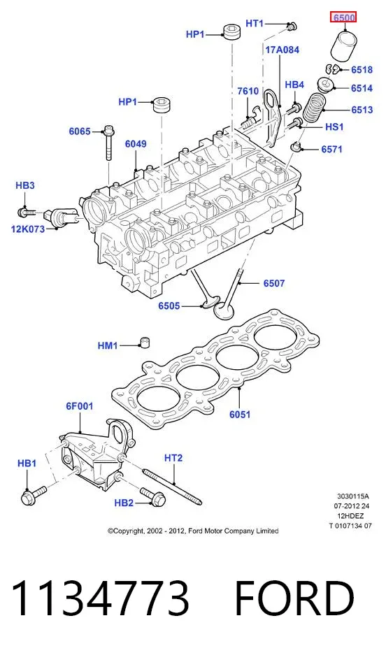 Taqués hidráulicos 1134773 Ford
