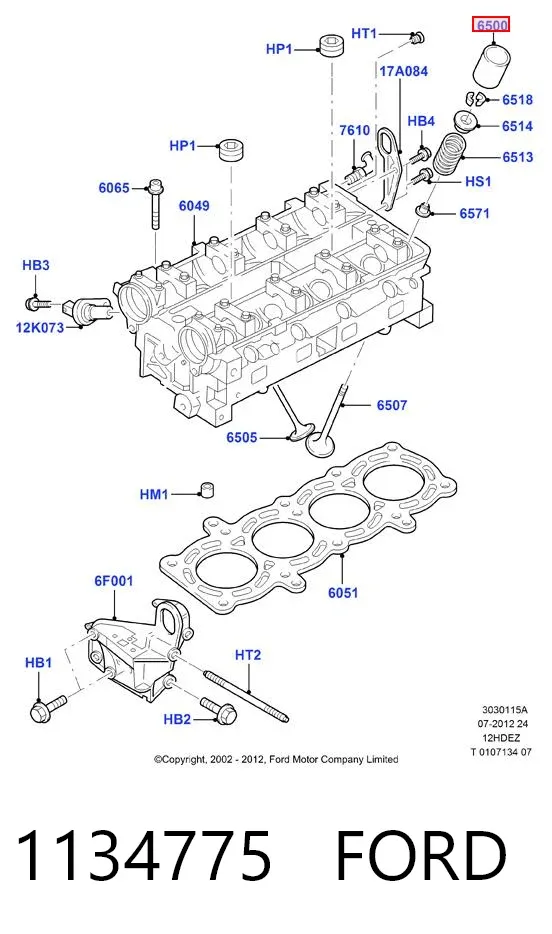 Taqués hidráulicos 1134775 Ford