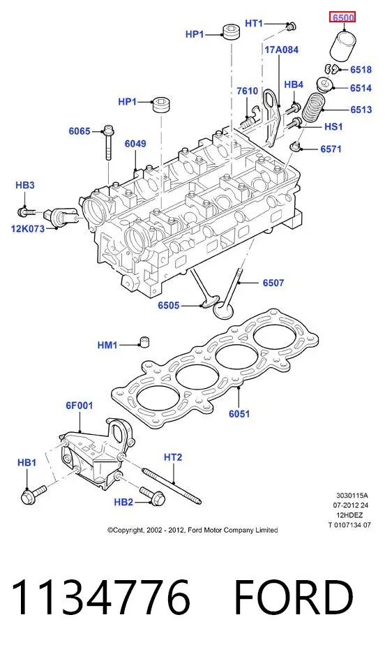 Taqués hidráulicos 1134776 Ford