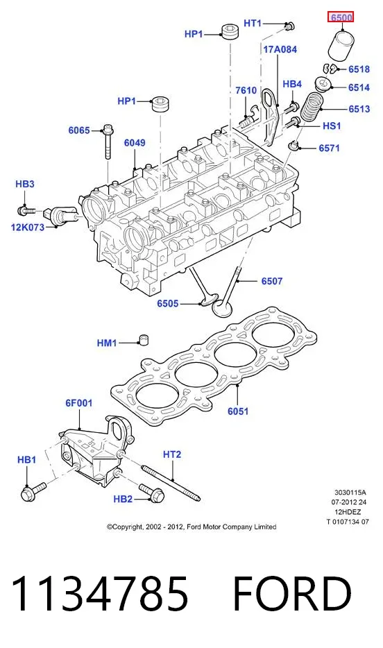 Taqués hidráulicos 1134785 Ford