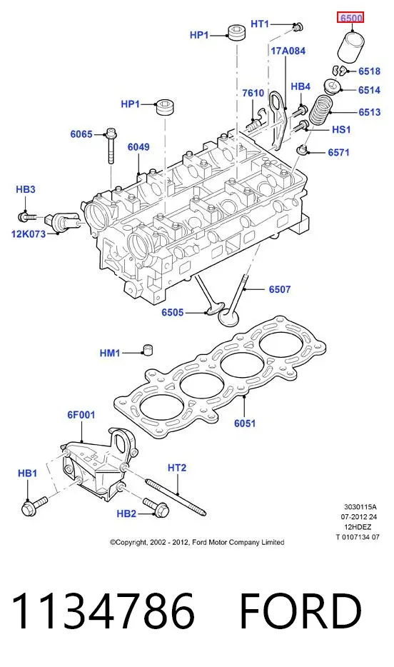 Taqués hidráulicos 1134786 Ford
