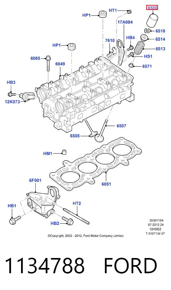 Taqués hidráulicos 1134788 Ford