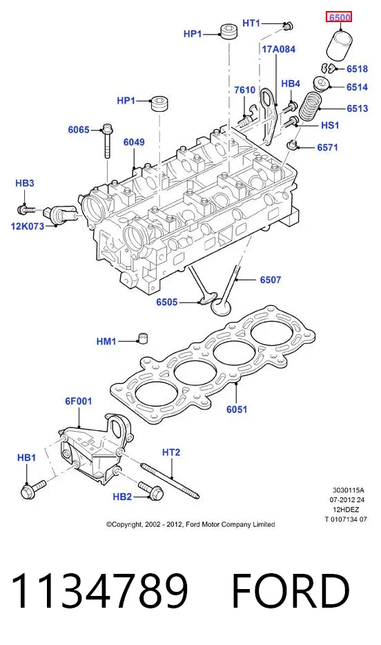 Taqués hidráulicos 1134789 Ford