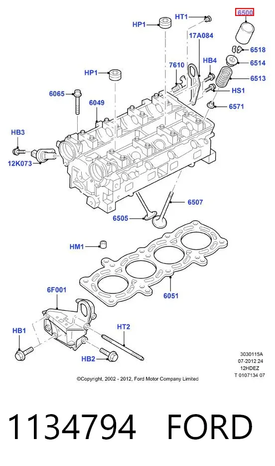 Taqués hidráulicos 1134794 Ford