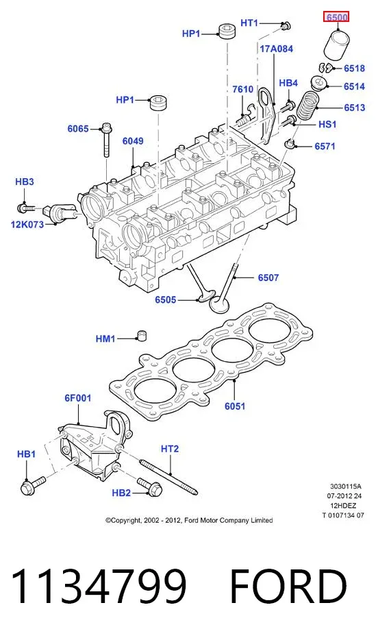 Taqués hidráulicos 1134799 Ford