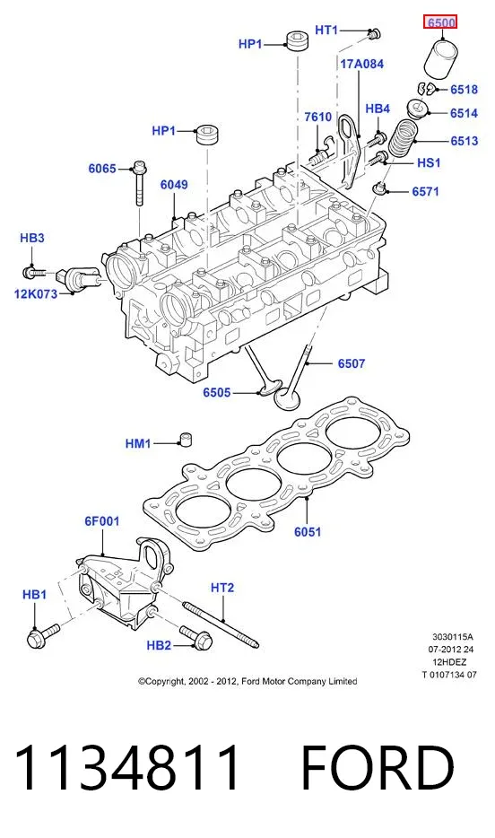 Taqués hidráulicos 1134811 Ford