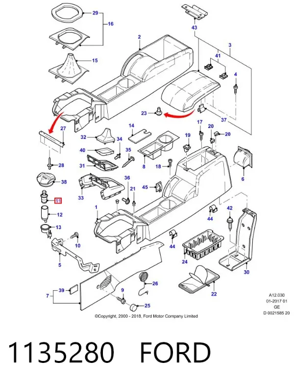 Mechero de coche 1135280 Ford