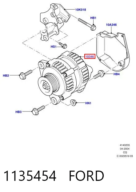 Alternador 1135454 Ford