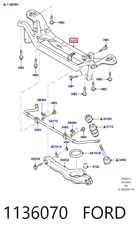 Puente trasero Ford Focus I