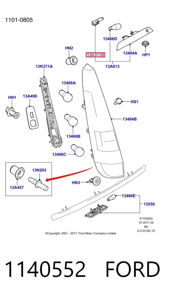 Compresor de aire acondicionado 1140552 Ford