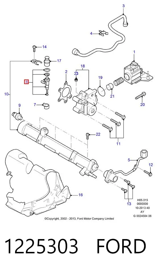 Inyector 1225303 Ford