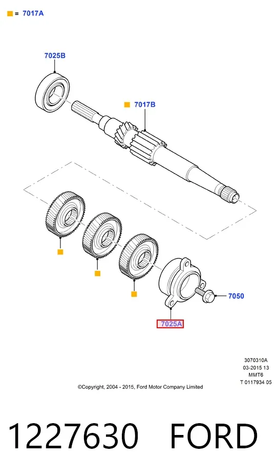 Cojinete, caja de cambios Ford C-Max Grand